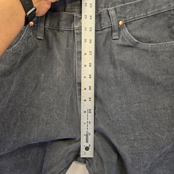 Wrangler 13mwz Cowboy Cut Original Fit Jeans Mens 36x34 Black Western Work Wear - Picture 12 of 12